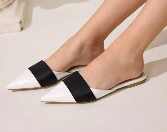 Black White Loafers