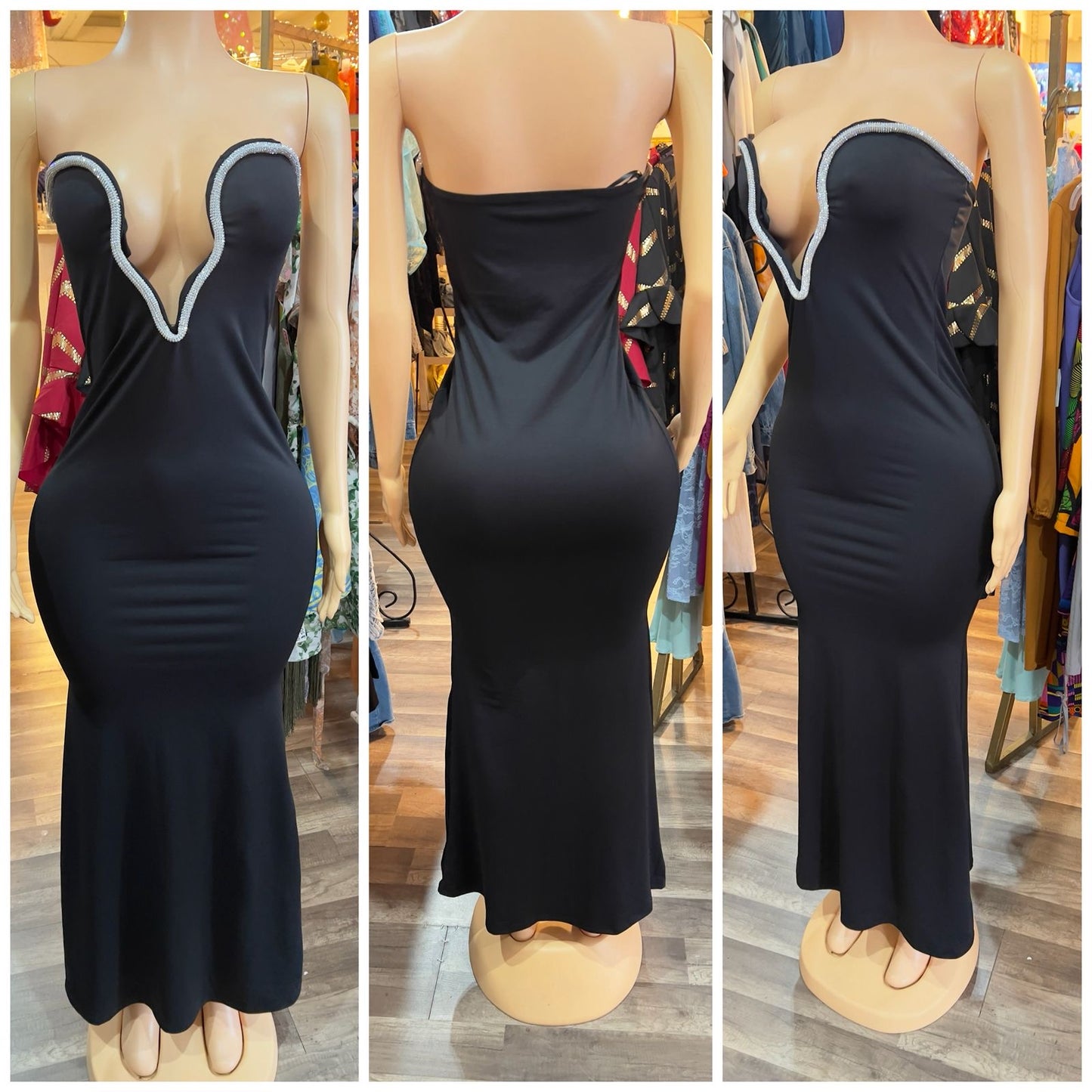 Sweetheart Jewel Maxi Dress
