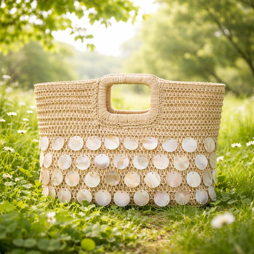 Jewel Straw Bag