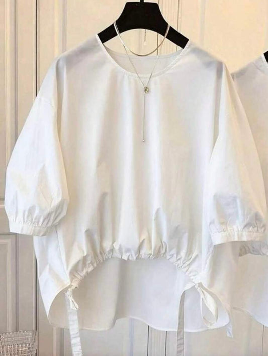 Oversized Draw String Blouse
