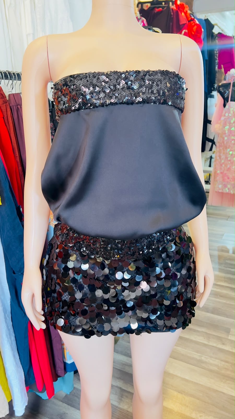 Sequin Tube Blouse