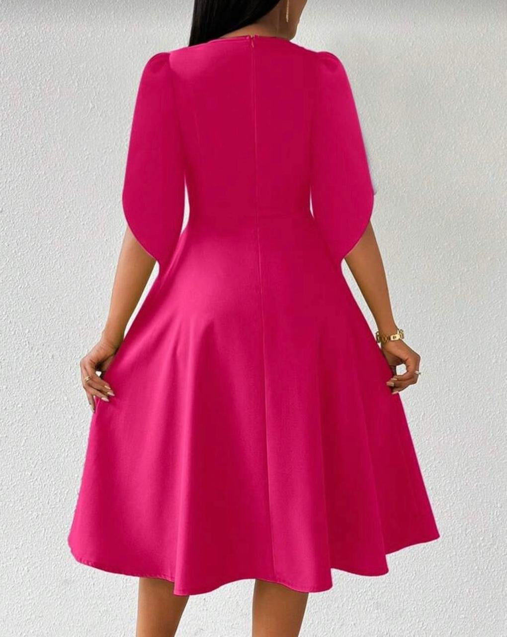 Midi A-Line Dress