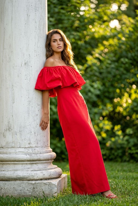 Off Shoulder Maxi Elegant Dress