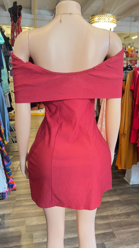 Off Shoulder Mini Dress