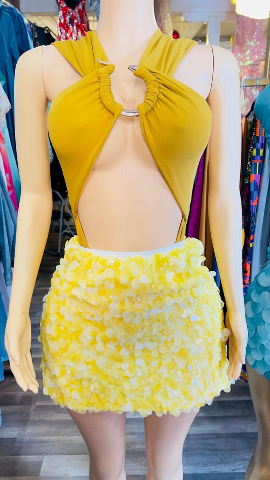Sequin Mini Skirt