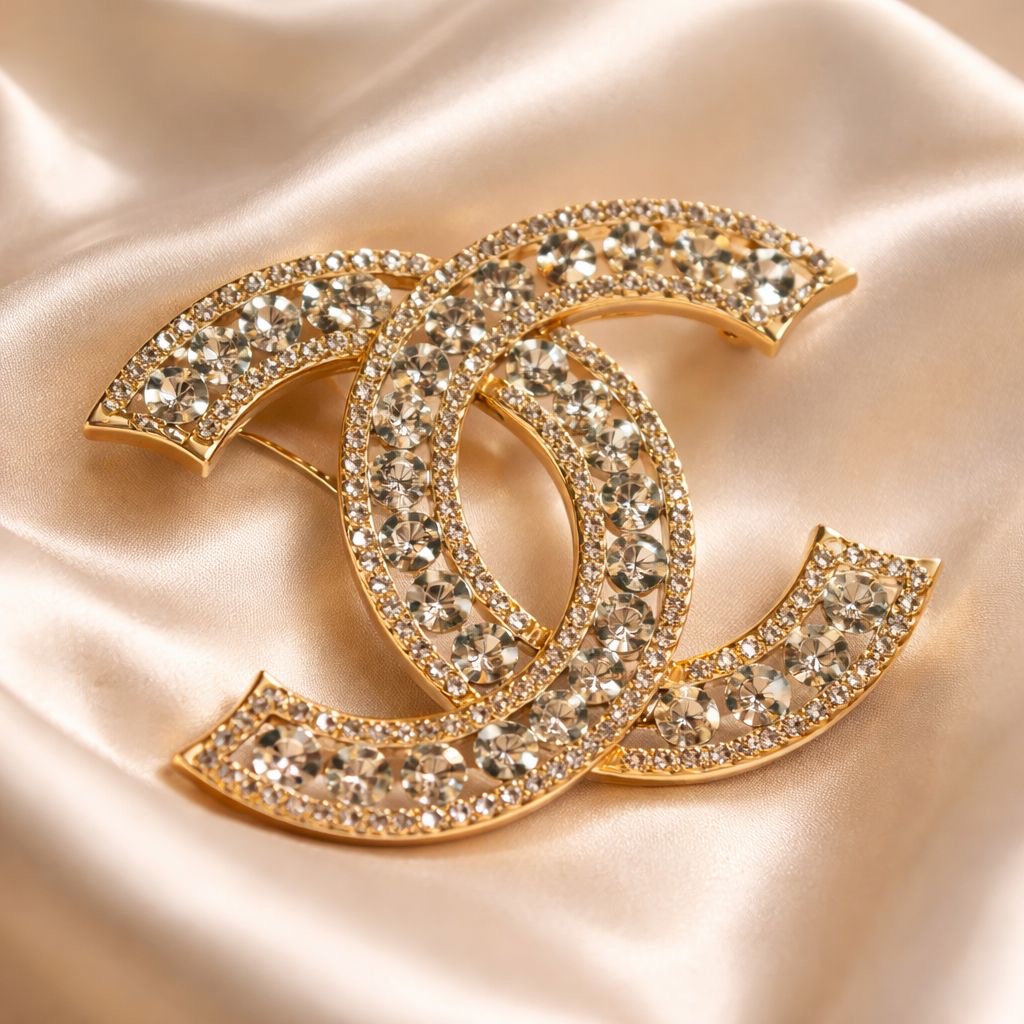Chanel Rhinestone Brooches