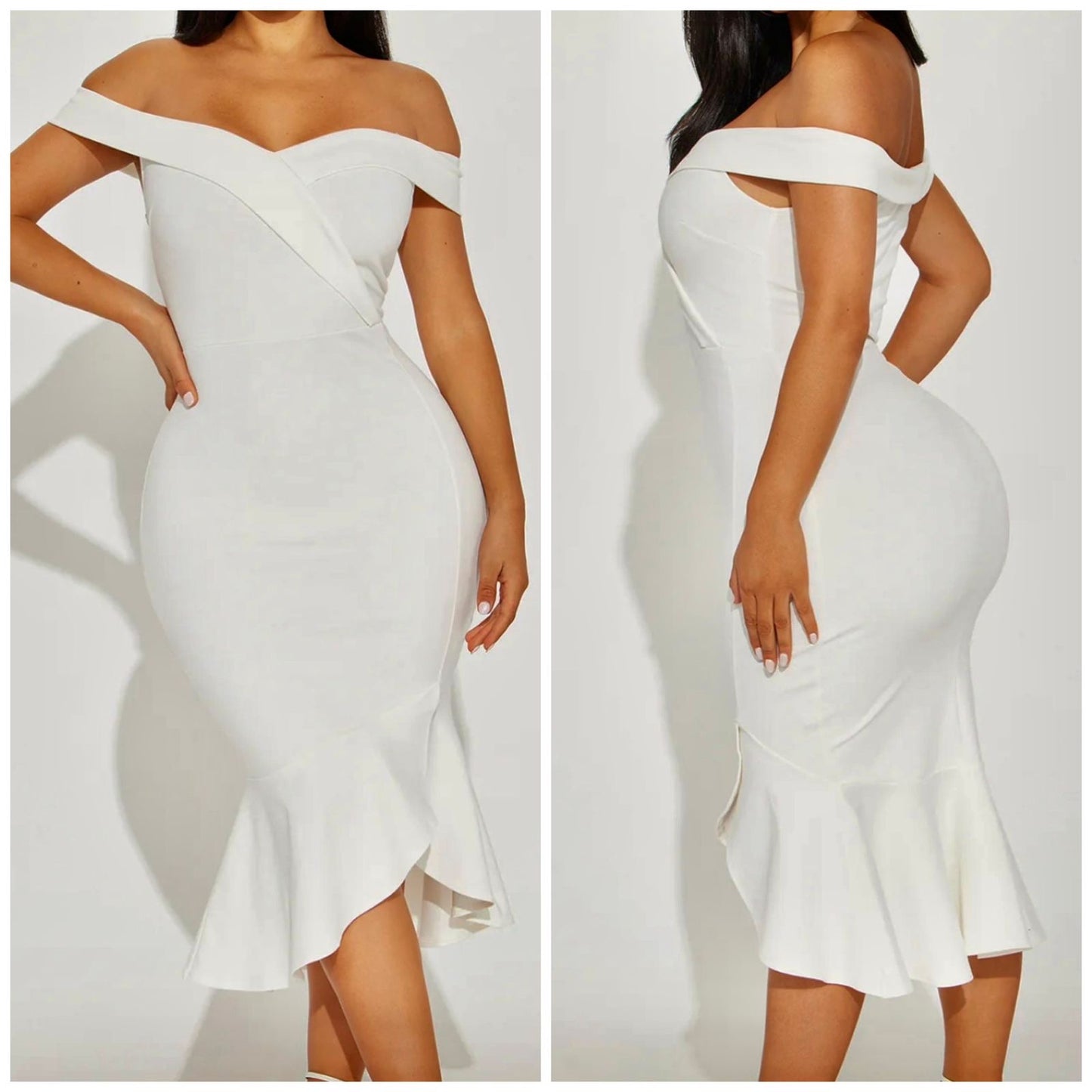 Midi Off Shoulder Dress