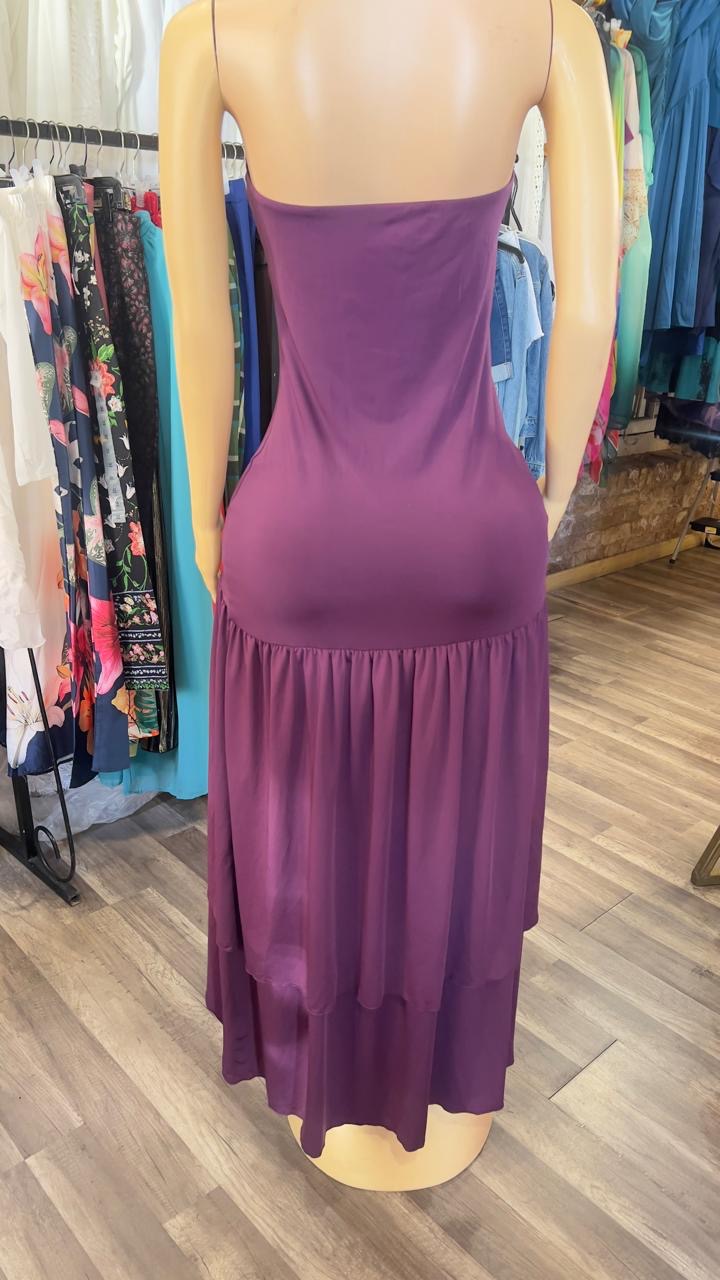 Elegant Maxi High Slit Dress