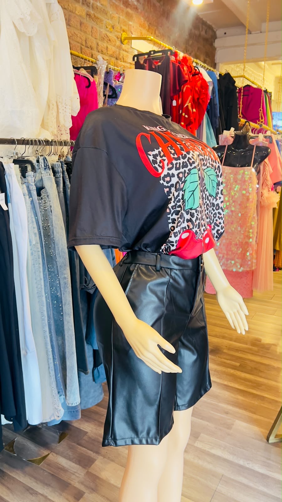 Cherry Oversized T Shirt