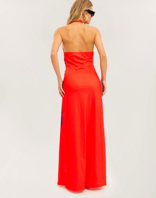 Halter Rose Dress