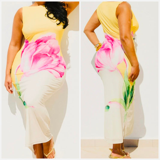 Rose Body-con Dress
