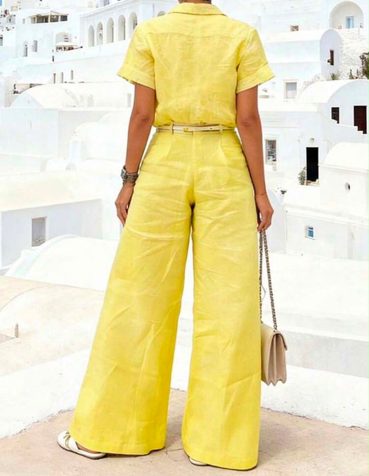 Cotton Two Piece Pant Set