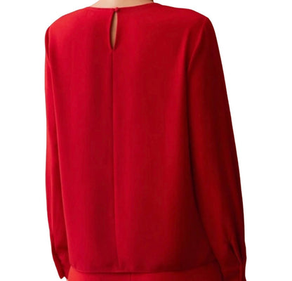 Long Sleeve Blouse With Pearl