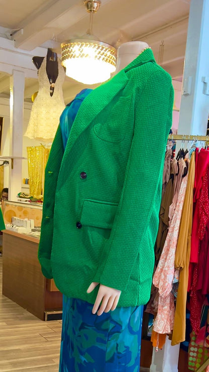 Padded Shoulder Blazer
