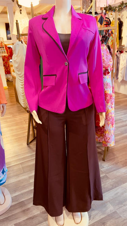 Blazer With Shoulder Pads