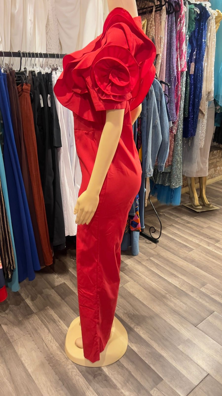 Ruffle Sleeves Jumpsuit