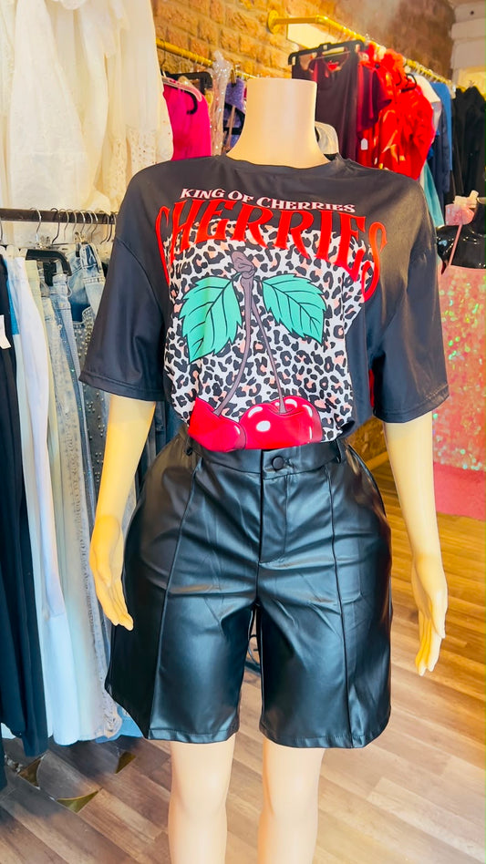 Cherry Oversized T Shirt