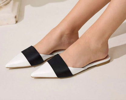 Black White Loafers