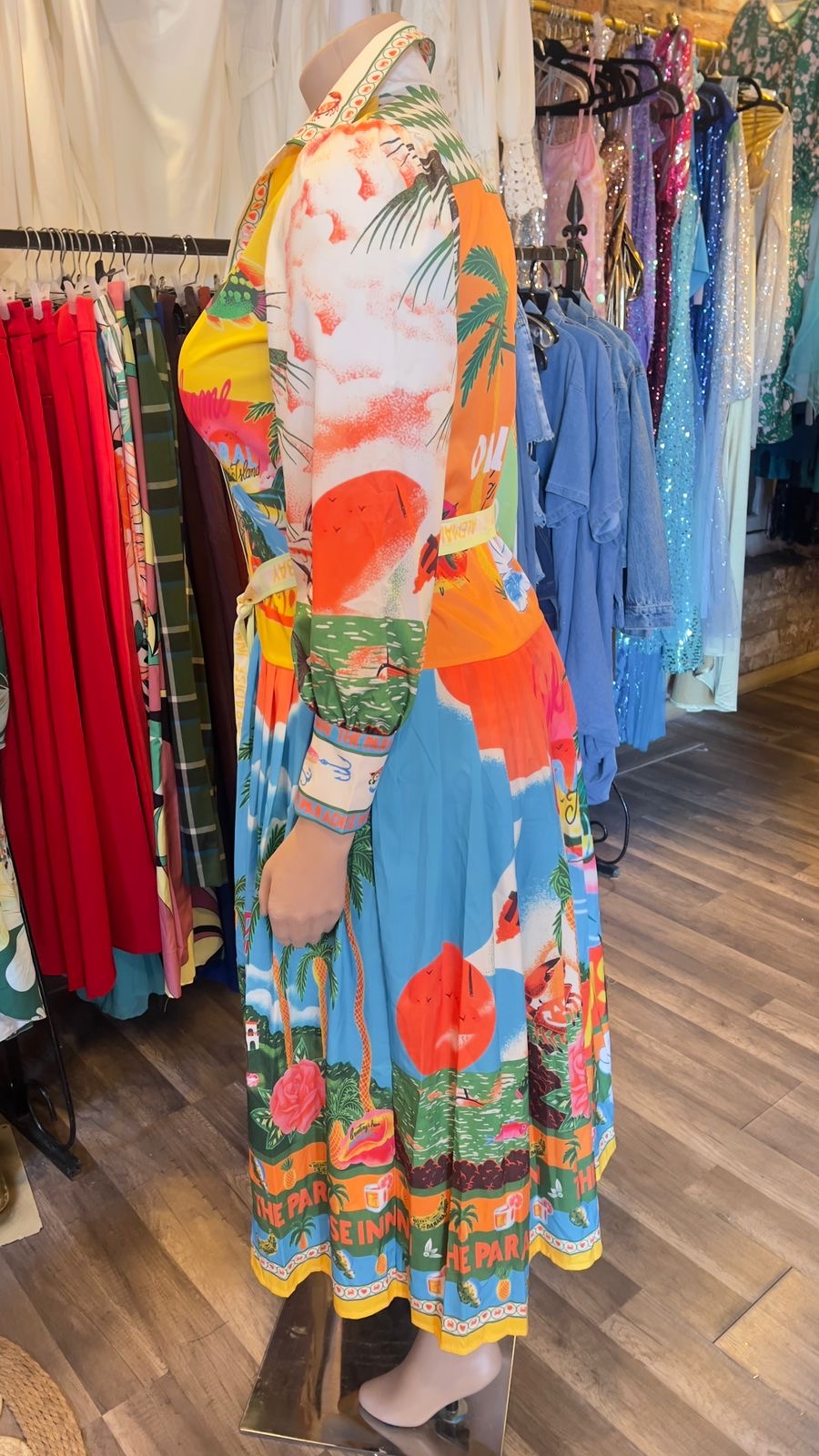 Paradise Long Sleeve Maxi Dress