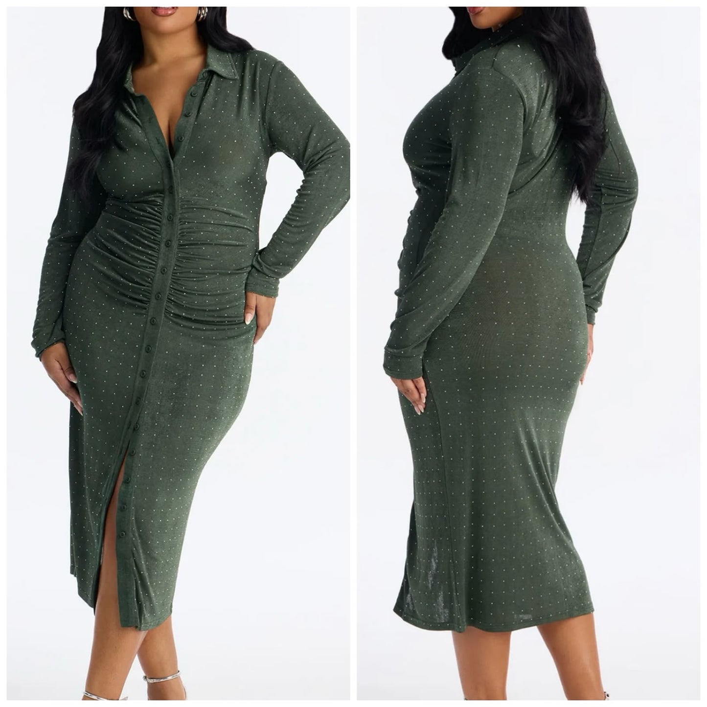 Rhinestone Body-con Dress