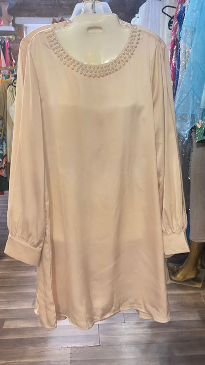 Silk Satin Knee Length Dress