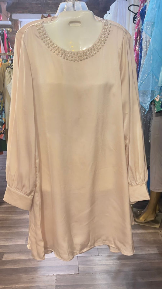 Silk Satin Knee Length Dress