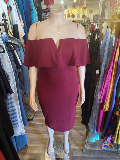 Off Shoulder Midi Dress