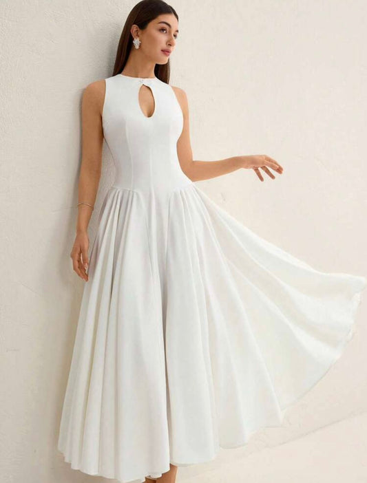 Keyhole Flare Dress