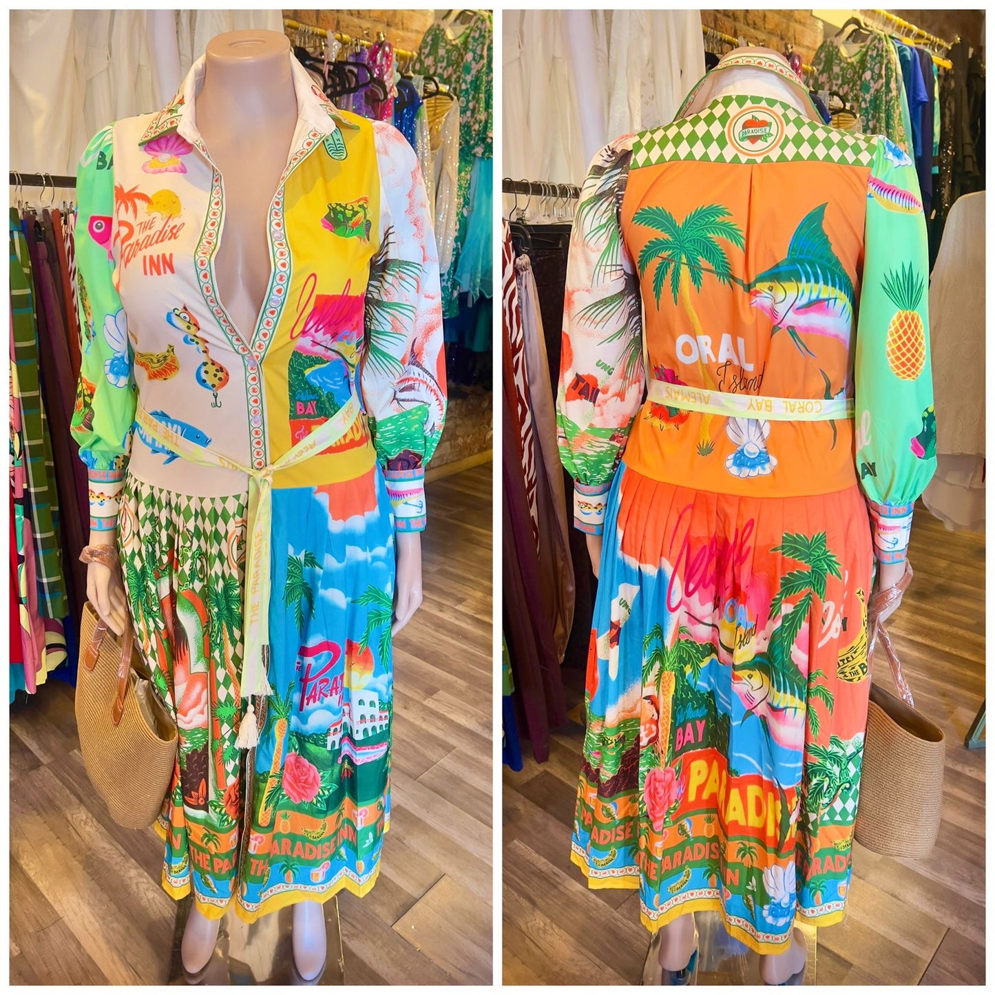 Paradise Long Sleeve Maxi Dress