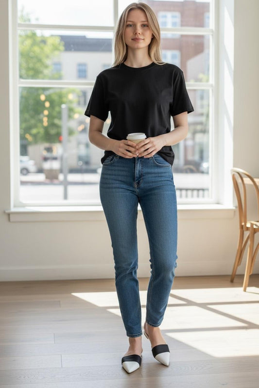 Straight Leg Skinny Jeans