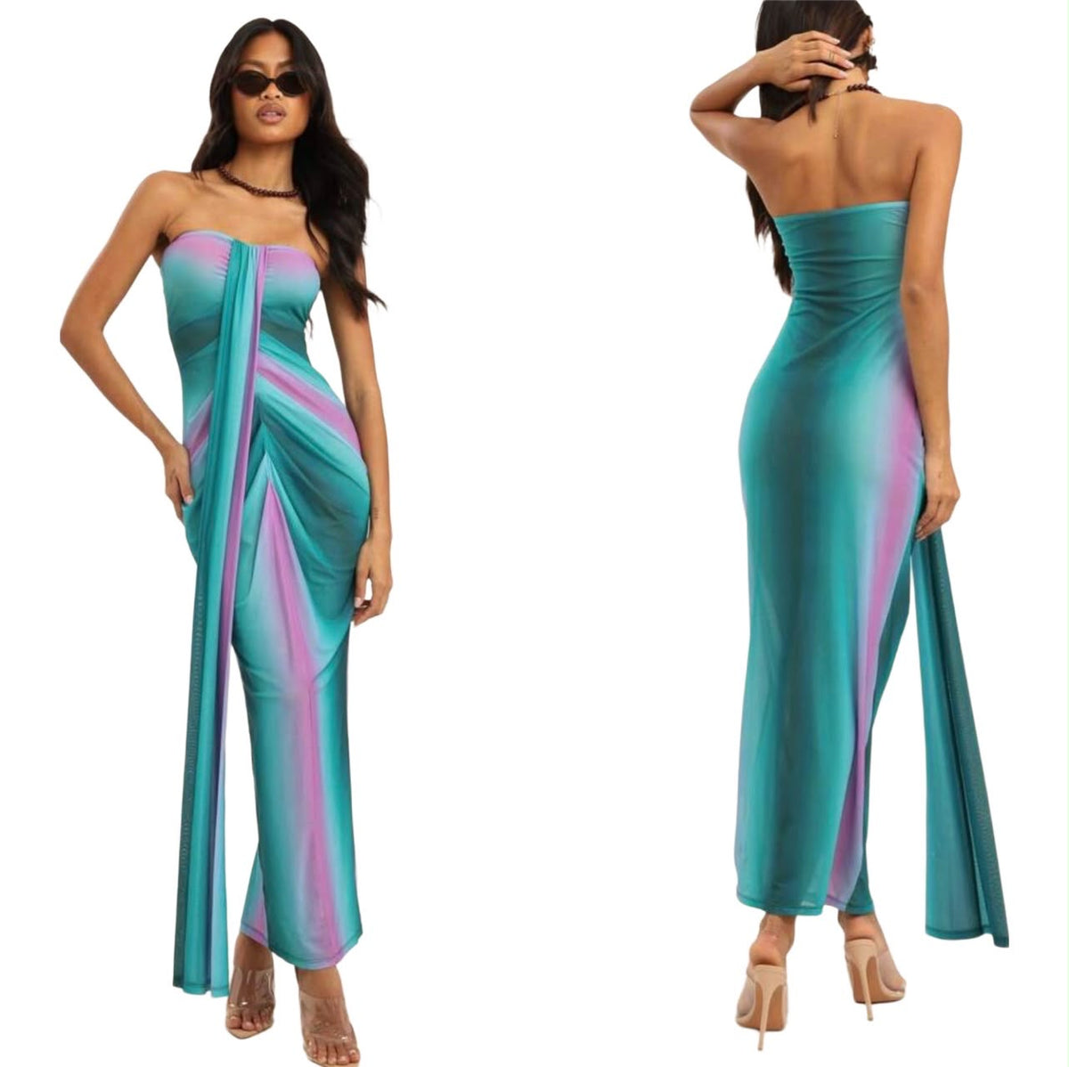 Tube Sheer Dress
