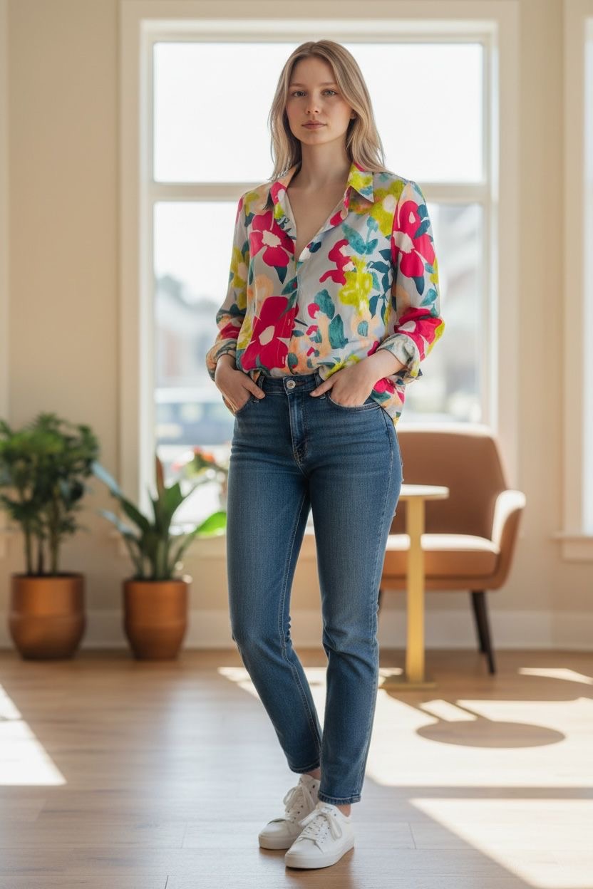 Floral Long Sleeve Shirt