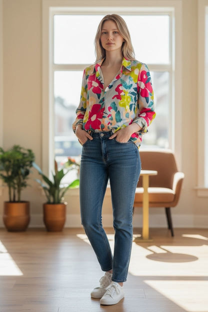 Floral Long Sleeve Shirt