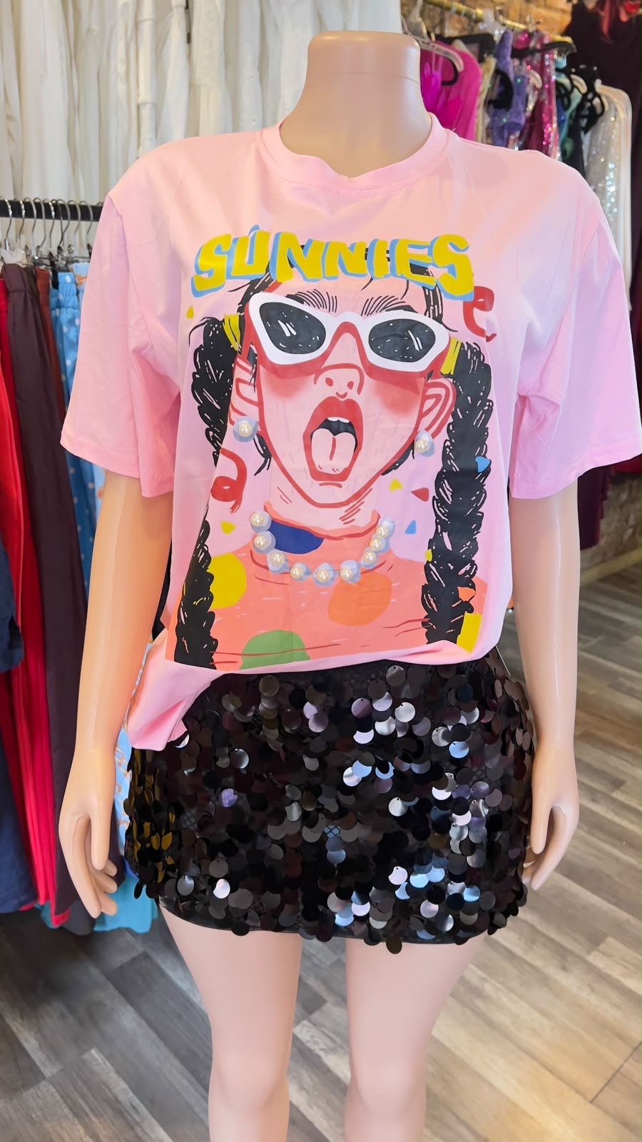 Sequin Mini Skirt