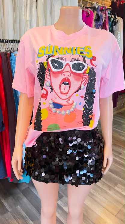 Sequin Mini Skirt