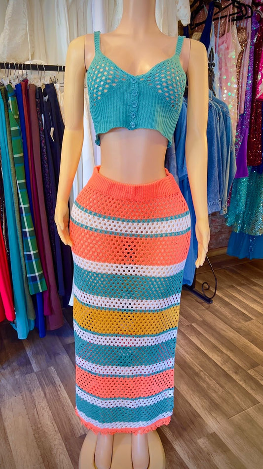 Crochet Skirt Set