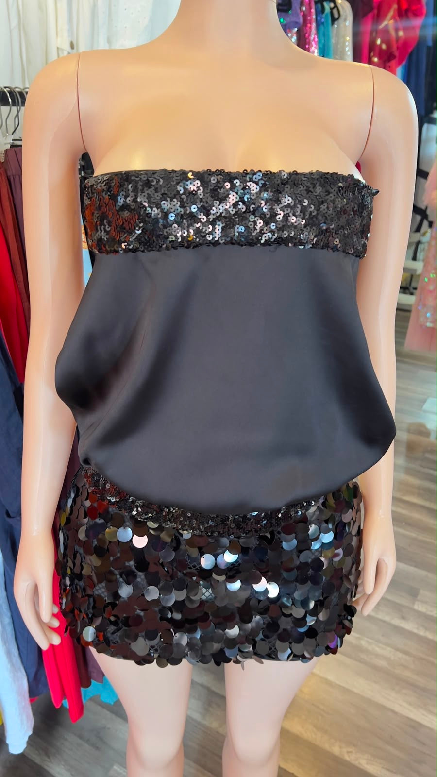 Sequin Tube Blouse