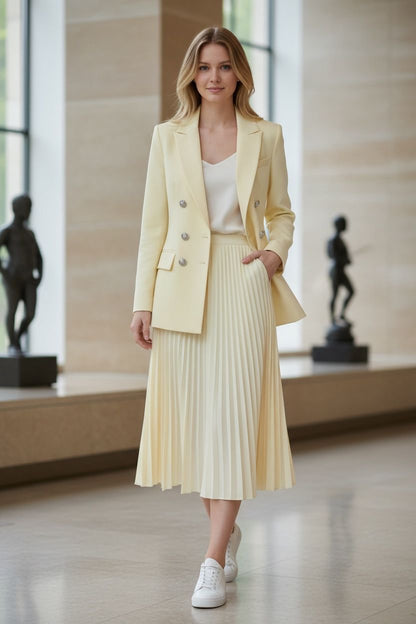 Pleated Skirt Set