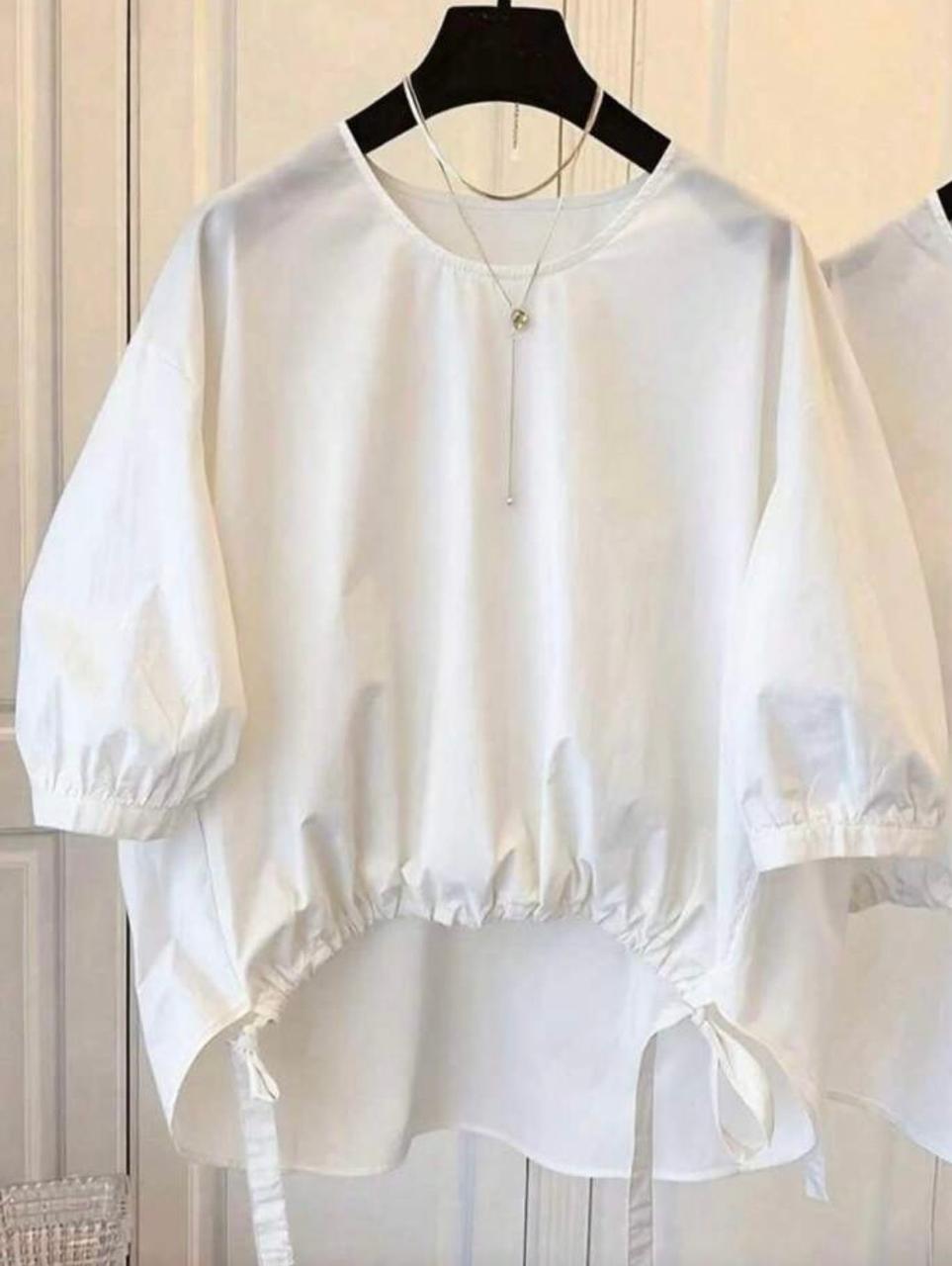 Oversized Draw String Blouse