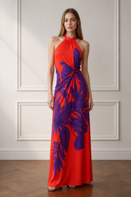 Halter Rose Dress