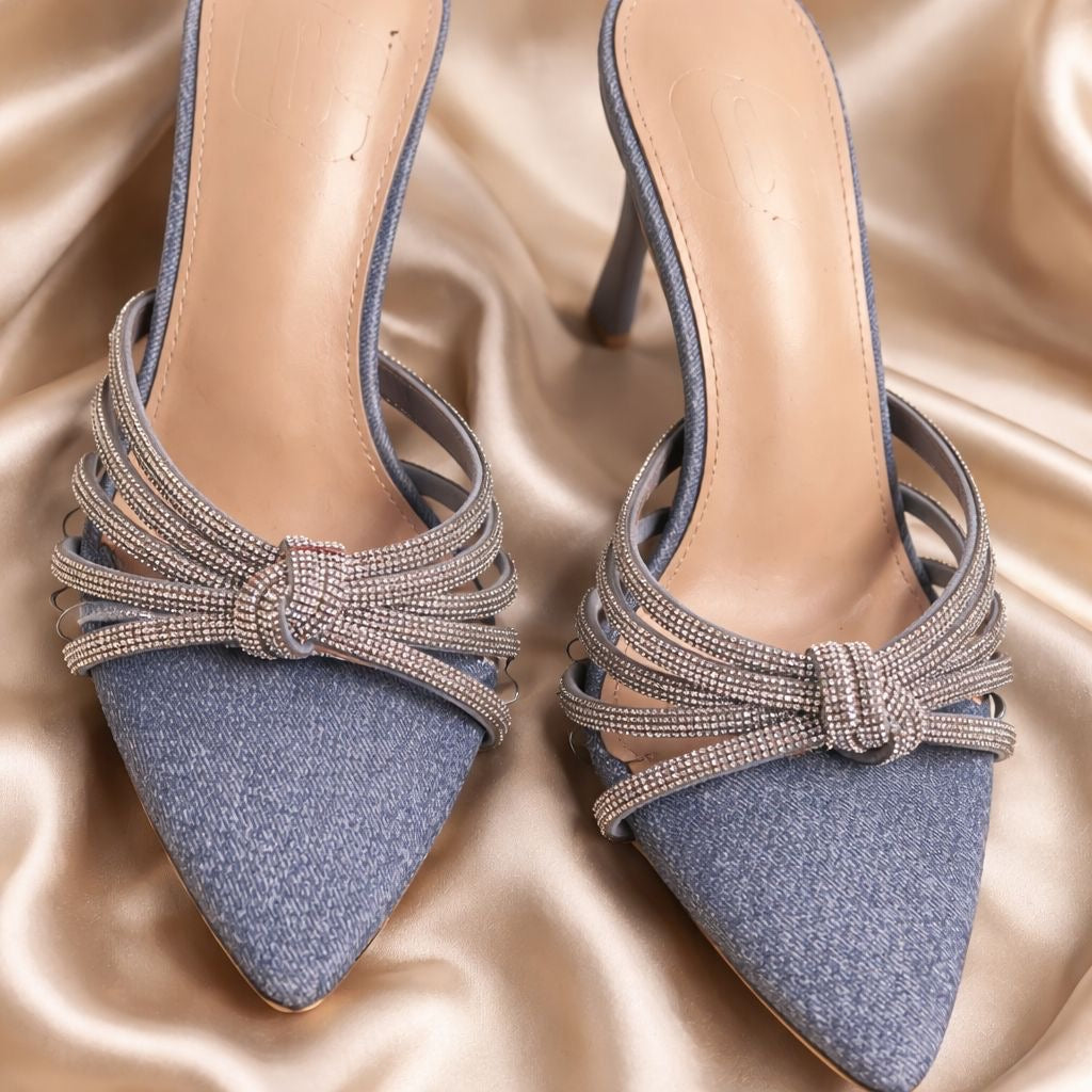 Denim Sequin Shoes