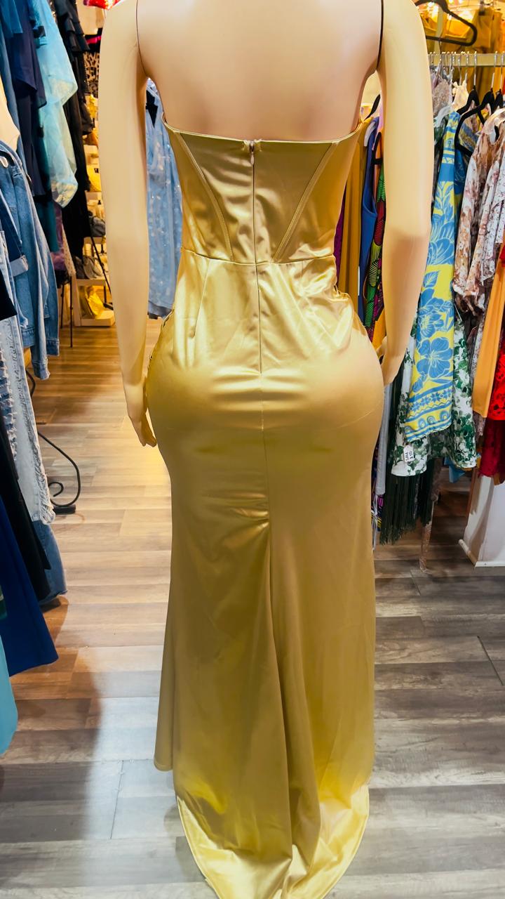 Sweetheart Bust Line Maxi Dress