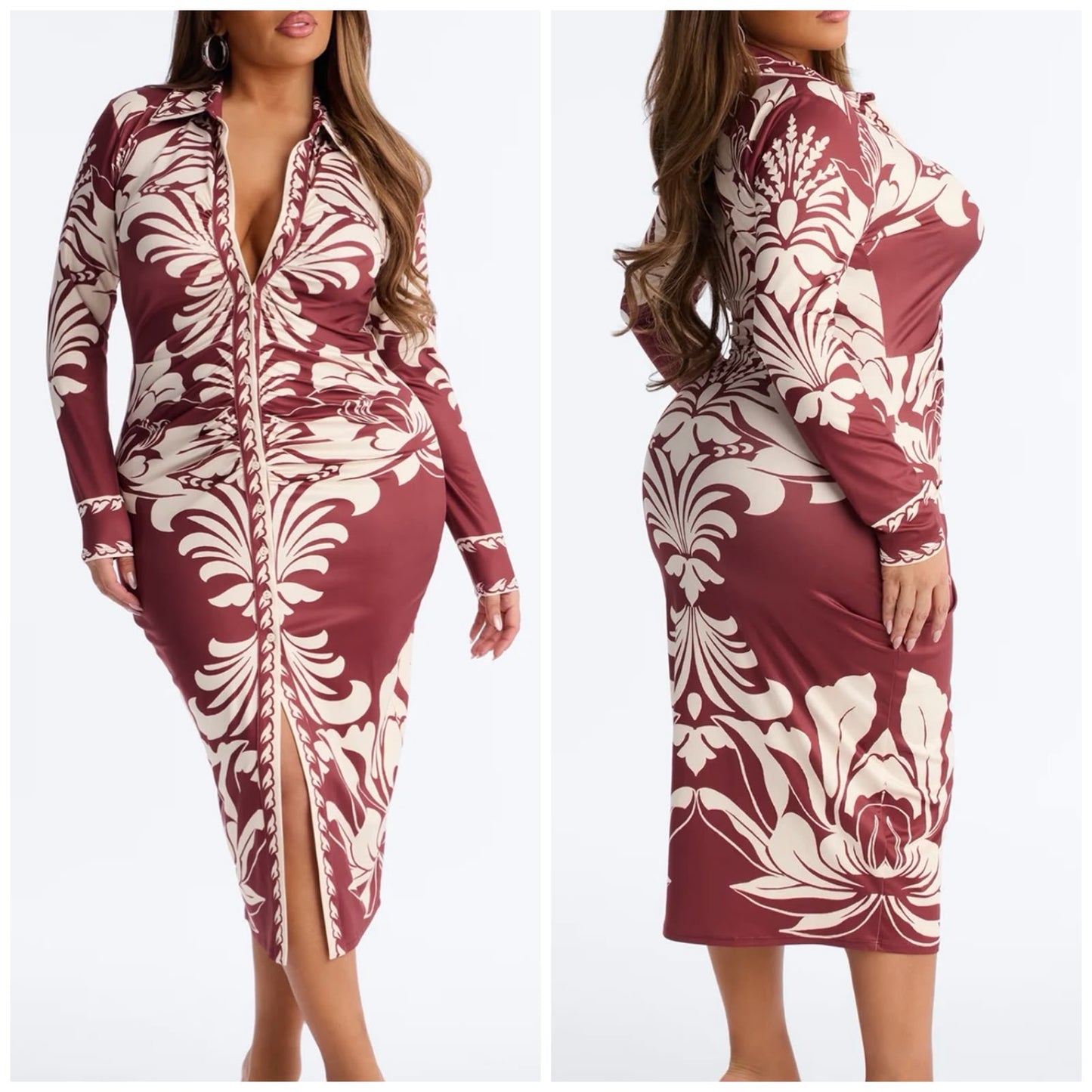 Andi Button Up Midi Dress