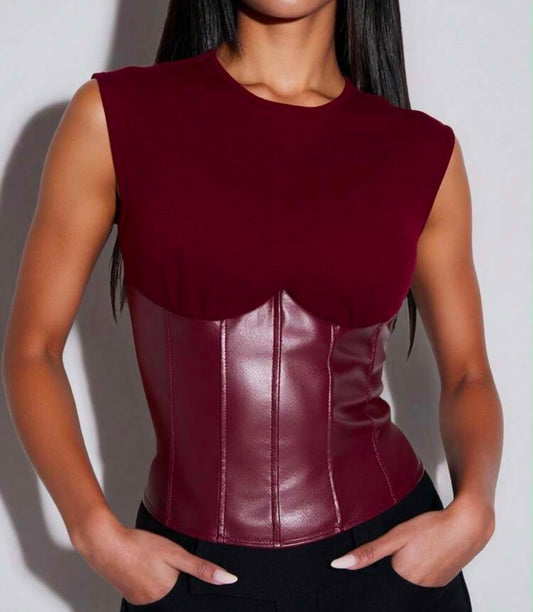 Leather Blouse