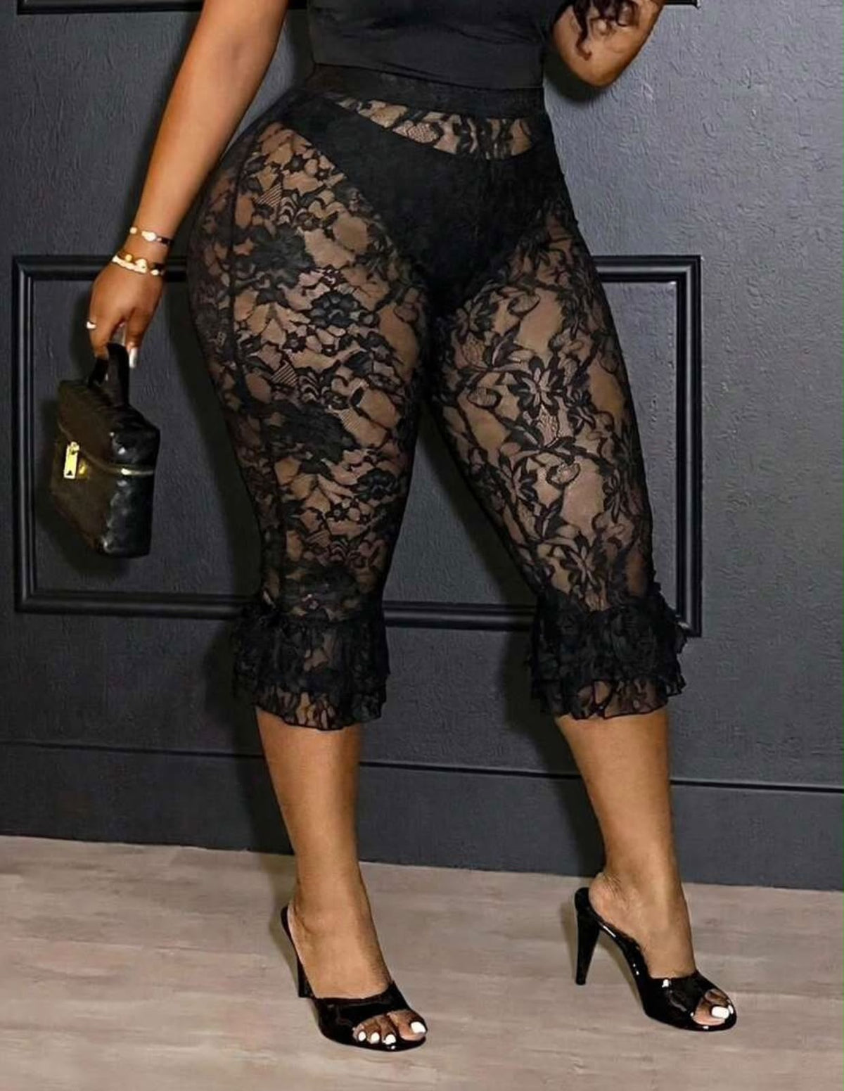 Sexy Layer Bow Lace Pant