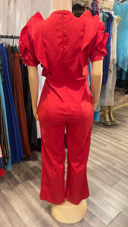 Ruffle Sleeves Jumpsuit