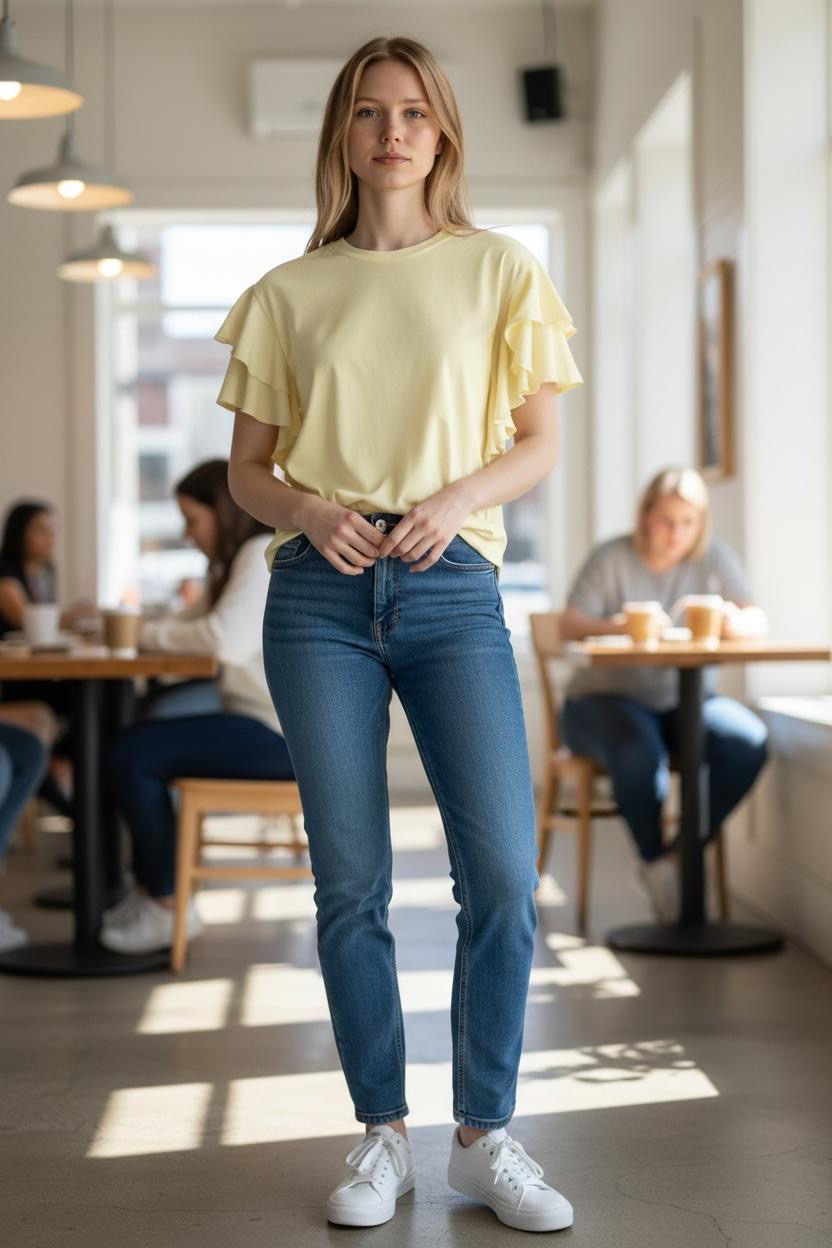 Straight Leg Skinny Jeans