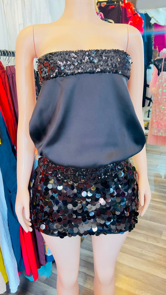 Sequin Tube Blouse