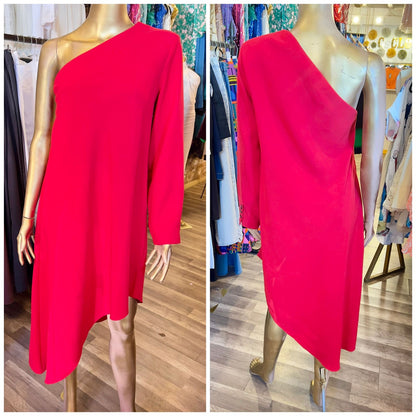 Zara One Sleeve High Low Dress