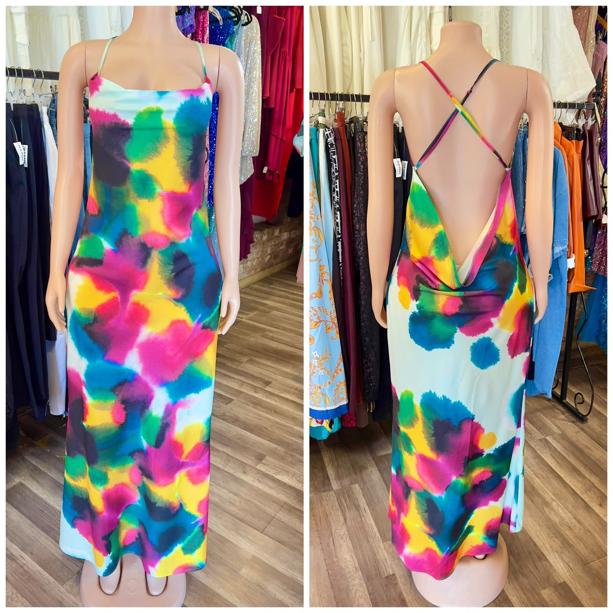 Type Dye Maxi Dress